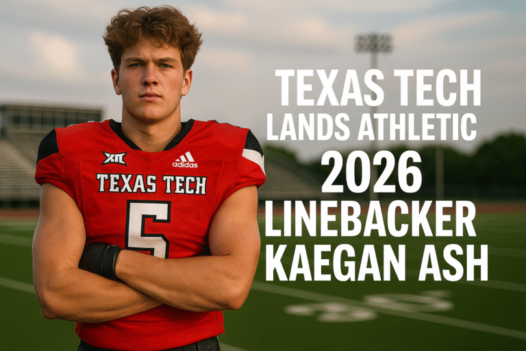 Texas Tech Lands Athletic 2026 Linebacker Kaegan Ash