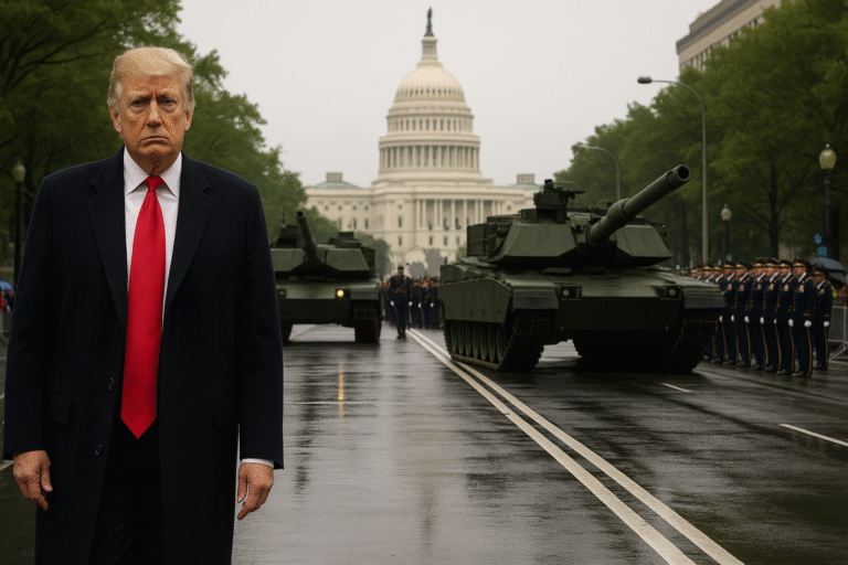 Trump's Long-Awaited Military Parade Lands with a Thud